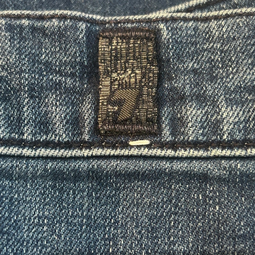 7 For All Mankind Austyn Jeans 30 USA Made Y2K Relaxed Straight Denim Dark Wash - Picture 6 of 6